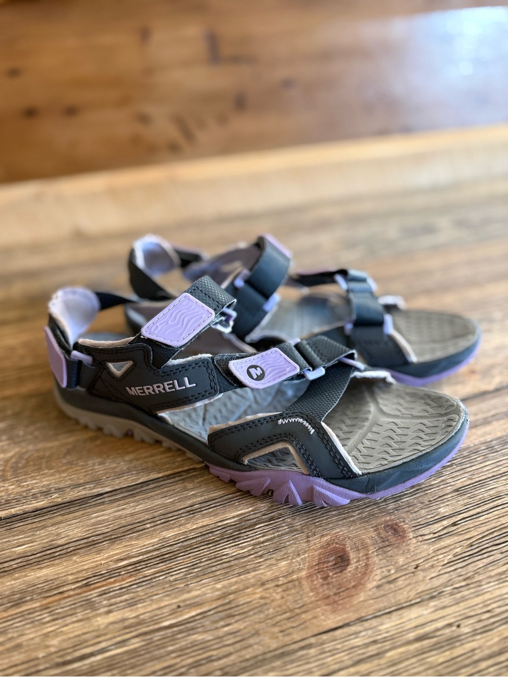 Merrell womens Grey and Lavender Outdoor Sport Sandals